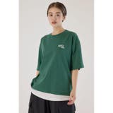 D/GRN3 | フェイクレイヤードスクリプトロゴ Tシャツ | RODEO CROWNS WIDE BOWL