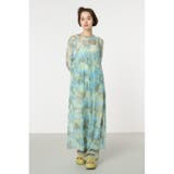 柄YEL5 | ニュアンスパターンシアーキャミワンピース | RODEO CROWNS WIDE BOWL