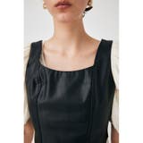 F/LEATHER BUSTIER トップス | MOUSSY OUTLET | 詳細画像5 