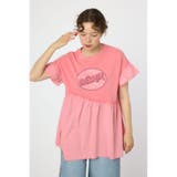 RED | オーバルプリントドッキングフリルチュニック | RODEO CROWNS WIDE BOWL