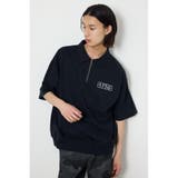 BLK | ライトスウェットZIPポロシャツ | RODEO CROWNS WIDE BOWL