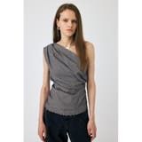 PLAID ONE SHOULDER ブラウス | MOUSSY OUTLET | 詳細画像5