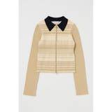 STRIPE ZIP UP KNIT シャツ | MOUSSY OUTLET | 詳細画像6 