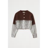 FOIL PRINT CABLE カーディガン | MOUSSY OUTLET | 詳細画像16 