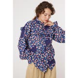 柄NVY5 | floral ブラウス | RODEO CROWNS WIDE BOWL