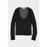 BLK | SHEER RIB カーディガン | MOUSSY OUTLET