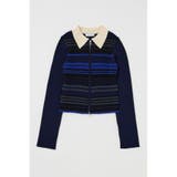 NVY | STRIPE ZIP UP KNIT シャツ | MOUSSY OUTLET