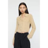 L/BEG1 | FEATHER LIKE KNIT シャツ | MOUSSY OUTLET