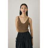 KHA | カップ付きニットキャミソール リサイクルポリエステル使用 | MOUSSY OUTLET
