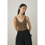 カップ付きニットキャミソール リサイクルポリエステル使用 | MOUSSY OUTLET | 詳細画像7