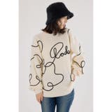 Embroideryラインロゴニットトップス | RODEO CROWNS WIDE BOWL | 詳細画像1