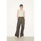 D/GRY3 | LINEN BLEND COATING WIDE パンツ | SLY OUTLET
