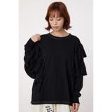 BLK | ステッチフリルトップス | RODEO CROWNS WIDE BOWL