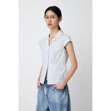 柄BLU5 | MICRO SLEEVE SHIRT ブラウス | MOUSSY OUTLET