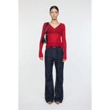 SHEER HENRY NECK ニットトップス | MOUSSY OUTLET | 詳細画像21 