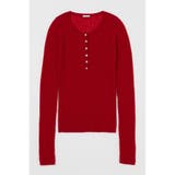 SHEER HENRY NECK ニットトップス | MOUSSY OUTLET | 詳細画像24 