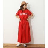 RED | ティアードTシャツワンピース | RODEO CROWNS WIDE BOWL