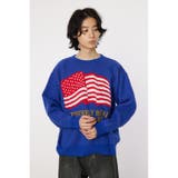 BLU | US flag ニット | RODEO CROWNS WIDE BOWL