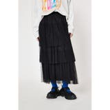 BLK | チュールティアードスカート | RODEO CROWNS WIDE BOWL