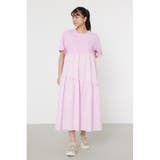 PNK | ピグメントギャザードッキングワンピース | RODEO CROWNS WIDE BOWL