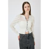 BUTTON UP ニットカーディガン | MOUSSY OUTLET | 詳細画像4 