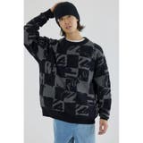 BLK | ブロークンチェックニット | RODEO CROWNS WIDE BOWL