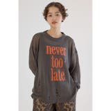 C.GRY | メッセージダメージニットトップス | RODEO CROWNS WIDE BOWL