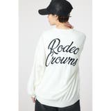 O/WHT1 | スクリプト LOGO ニットカーディガン | RODEO CROWNS WIDE BOWL