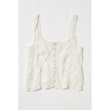 O/WHT1 | BUTTON UP SMOCKING キャミ | MOUSSY OUTLET