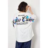 O/WHT1 | フラワースクリプトロゴ5分袖Tシャツ | RODEO CROWNS WIDE BOWL
