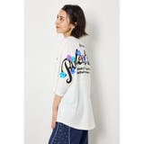 フラワースクリプトロゴ5分袖Tシャツ | RODEO CROWNS WIDE BOWL | 詳細画像2 