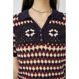 ADORABLE PATTERN ニットポロ | MOUSSY OUTLET | 詳細画像15 