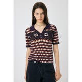 PUR | ADORABLE PATTERN ニットポロ | MOUSSY OUTLET