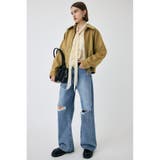 KNEE SLIT WIDE ストレート デニム | MOUSSY OUTLET | 詳細画像2 