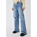 KNEE SLIT WIDE ストレート デニム | MOUSSY OUTLET | 詳細画像8 