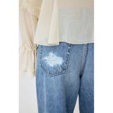 KNEE SLIT WIDE ストレート デニム | MOUSSY OUTLET | 詳細画像13 