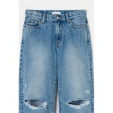 KNEE SLIT WIDE ストレート デニム | MOUSSY OUTLET | 詳細画像18 