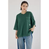 カラーステッチVネック5分袖Tシャツ | RODEO CROWNS WIDE BOWL | 詳細画像12 