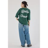 カラーステッチVネック5分袖Tシャツ | RODEO CROWNS WIDE BOWL | 詳細画像18 