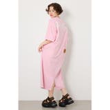 L/PNK1 | ハーフスリーブステッチワンピース | RODEO CROWNS WIDE BOWL