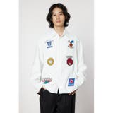 WHT | embroidery patch shirt | RODEO CROWNS WIDE BOWL