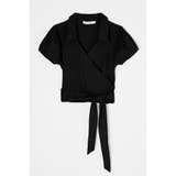 BLK | WRAP OVER POLO トップス | MOUSSY OUTLET