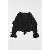 LACE TRIM TIE ブラウス | MOUSSY OUTLET | 詳細画像6
