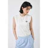 WHT | TINY LETTER SLEEVELESS トップス | MOUSSY OUTLET
