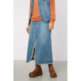 BLU | スリットデニムマキシスカート | RODEO CROWNS WIDE BOWL