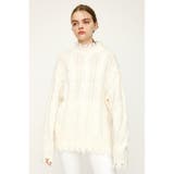 DAMAGED WOOL MIX LOOSE トップス | SLY OUTLET | 詳細画像3 