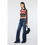 STRIPE ZIP UP KNIT シャツ | MOUSSY OUTLET | 詳細画像8 