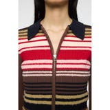 STRIPE ZIP UP KNIT シャツ | MOUSSY OUTLET | 詳細画像13 