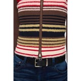 STRIPE ZIP UP KNIT シャツ | MOUSSY OUTLET | 詳細画像16 