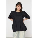 BLK | 袖ボリュームペプラムトップス | RODEO CROWNS WIDE BOWL